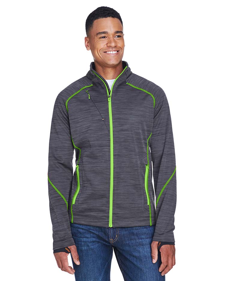 North End Men's Flux Mélange Bonded Fleece Jacket 2