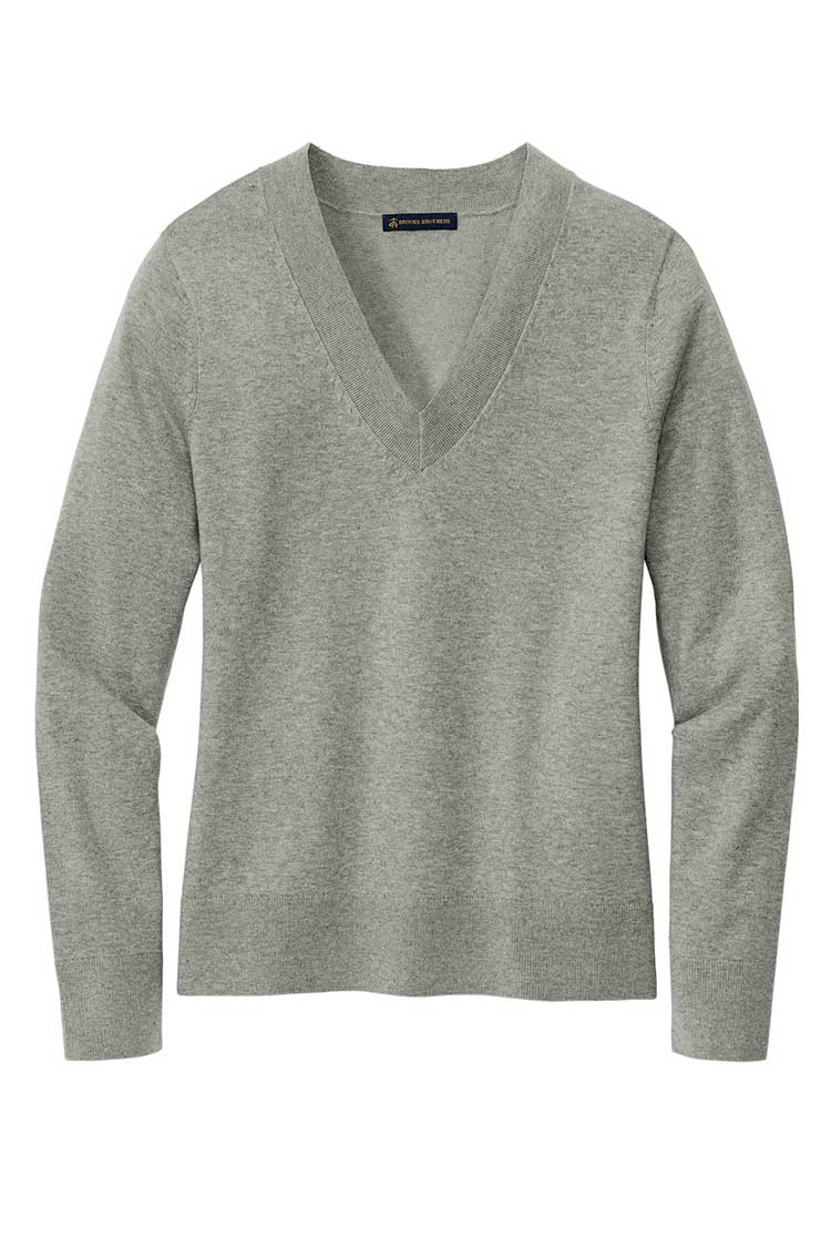 Brooks Brothers &#174;  Women's Cotton Stretch V-Neck Sweater 2