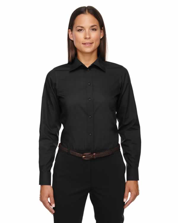 Devon & Jones Ladies' Crown Collection® Solid Broadcloth Woven Shirt 2