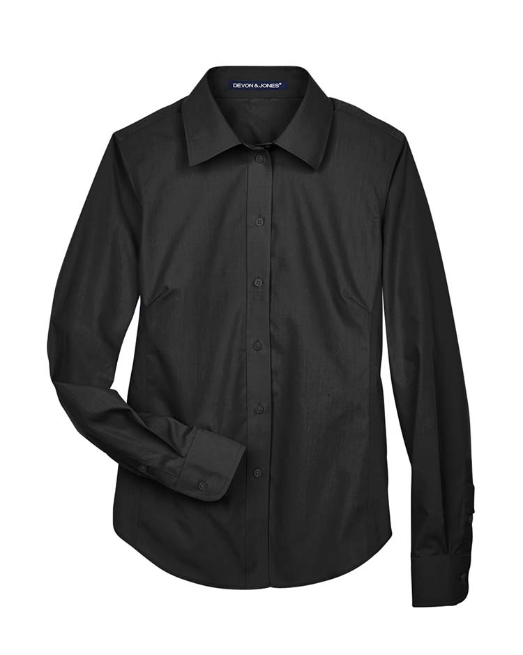Devon & Jones Ladies' Crown Collection® Solid Broadcloth Woven Shirt