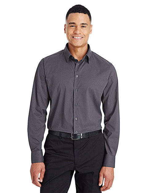 Devon & Jones CrownLux Performance® Men's Tonal Mini Check Woven Shirt 2