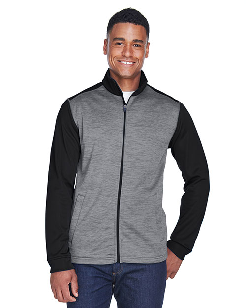Devon & Jones Men's Newbury Colorblock Mélange Fleece Full-Zip 2