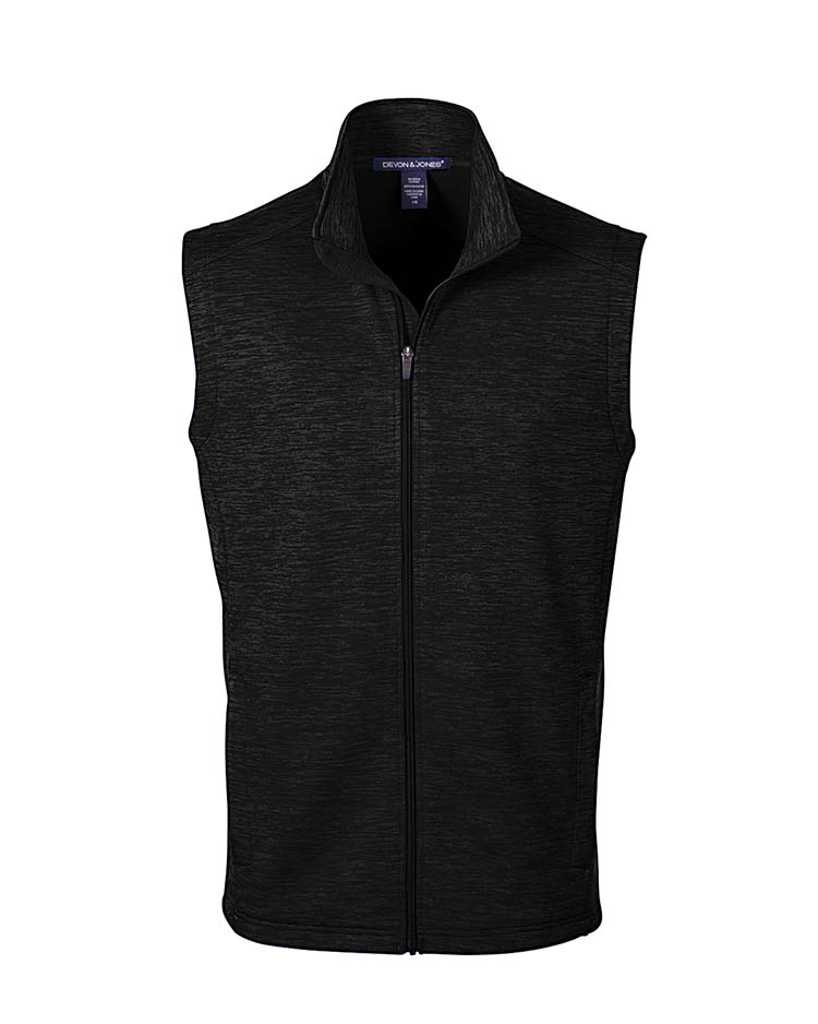 Devon & Jones Men's Newbury Mélange Fleece Vest
