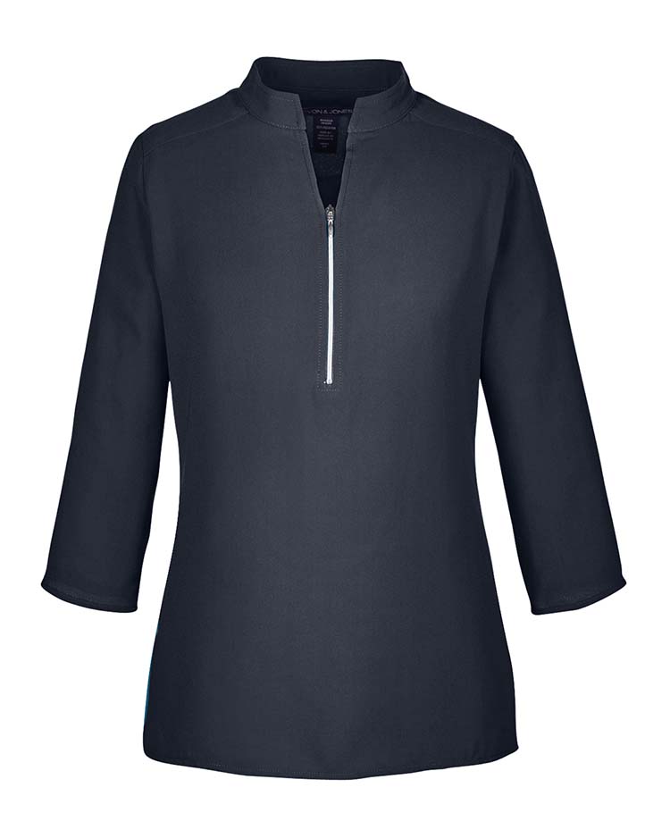 Devon & Jones Ladies' Perfect Fit™ Three-Quarter Sleeve Crepe Tunic