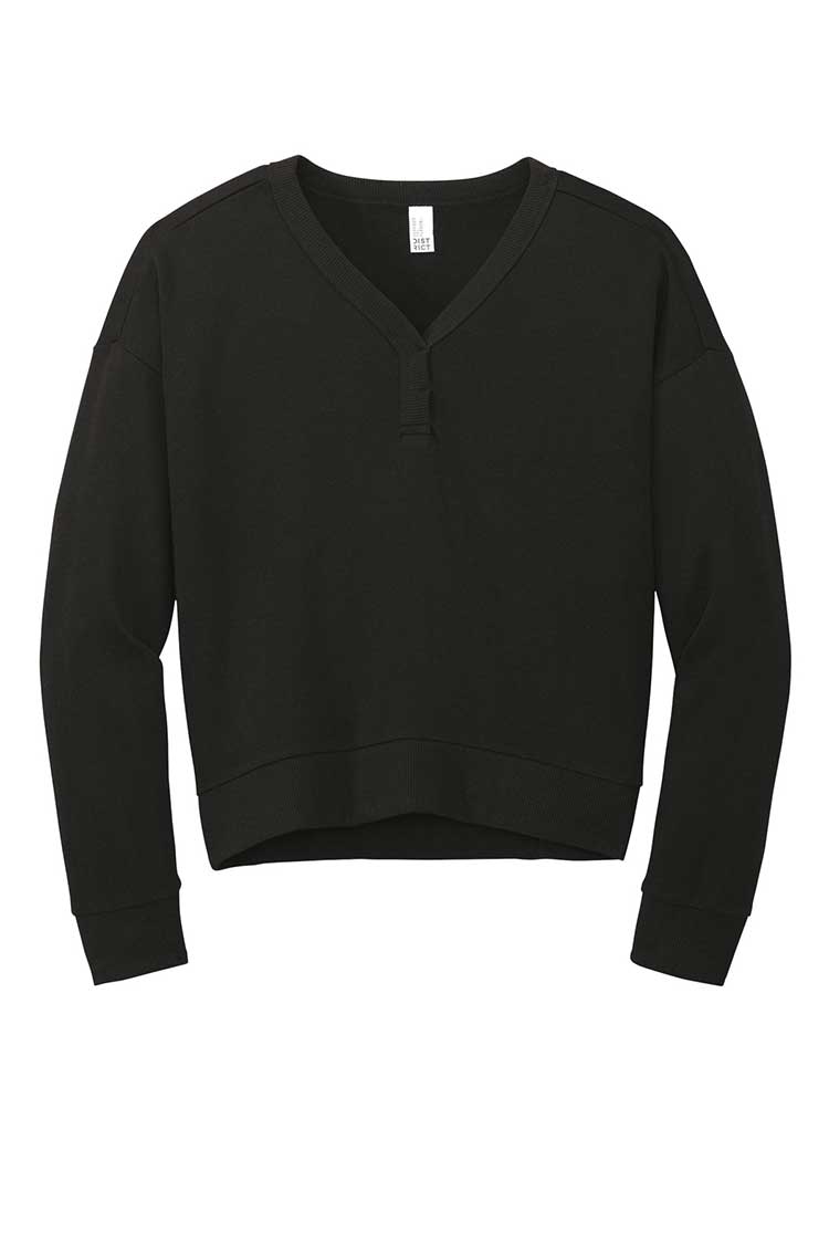 District &#174;  Women's Perfect Tri &#174;  Fleece V-Neck Sweatshirt