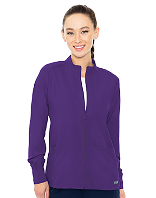 Med Couture Insight Women's Front Pocket Warm Up Grape S