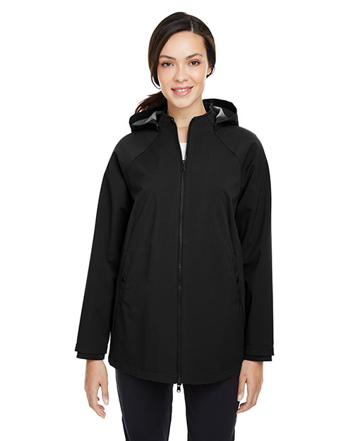 North End Ladies' City Hybrid Soft Shell Hooded Jacket 2