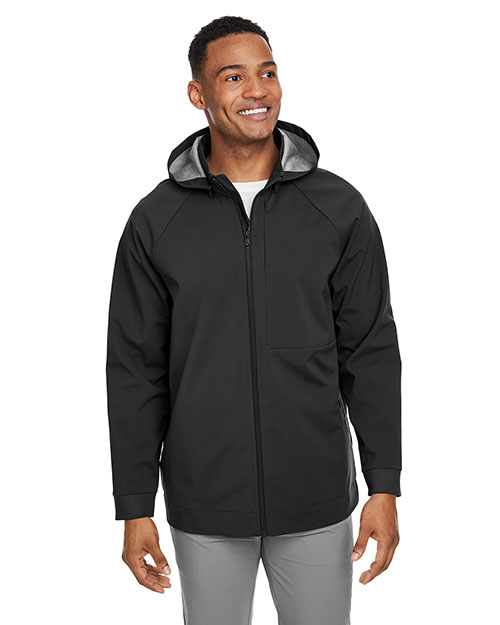 North End Men's City Hybrid Soft Shell Hooded Jacket 2